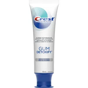 Crest Gum Detoxify Gentle Whitening Toothpaste 110 mL for Healthier Gums and Stain Removal
