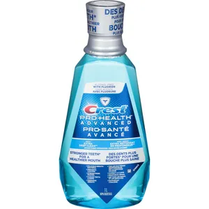 Crest Pro-Health Advanced Mouthwash, Extra Deep Clean, Fresh Mint, 1L - Strengthens Teeth & Freshens Breath
