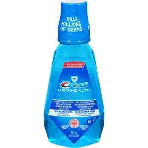 Crest Pro-Health Multi-Protection Mouthwash, Clean Mint, 500 mL - Alcohol Free, Freshens Breath