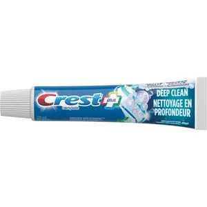Crest Whitening Plus Deep Clean Toothpaste, 120 mL - Active Foam, Fights Cavities, Removes Stains