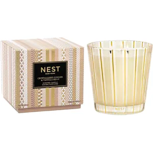 Crystallized Ginger & Vanilla Bean 3-Wick Candle - Irresistible Holiday Aroma for Your Home