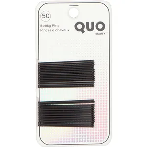 Curve Bobby Pins Black - Eco-Friendly, Comfortable Design for Secure Hairstyles