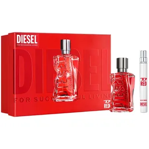 D Red Eau de Parfum Set - Bold Fresh Men's Fragrance with Lavender & Sandalwood, 50mL & 10mL