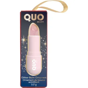 Dazzling Pink Glitter Balm Ornament with Jojoba & Vitamin E for Soft, Customizable Lips