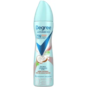Degree Advanced Dry Spray Antiperspirant Fresh Coconut 72-Hour Protection for Active Women