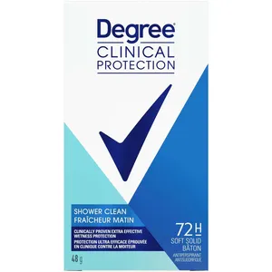 Degree for Women Clinical Protection Antiperspirant Stick - Shower Clean, 48 g, Long-Lasting Odour Control