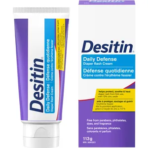 Desitin Daily Defense Diaper Rash Cream with 13% Zinc Oxide, Hypoallergenic, Gentle for Babies
