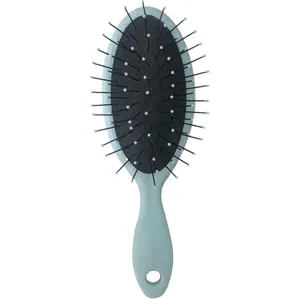 Detangle Mini Brush in Soft Blue - Perfect for Wet/Dry Hair, Lightweight & Portable