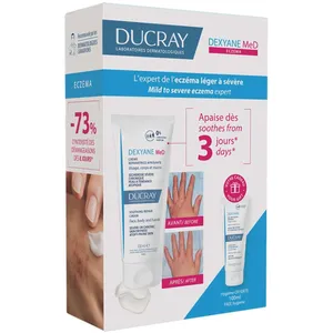 Dexyane Med Soothing Repair Cream Set for Atopy-Prone Skin - Travel Size Cleansing Gel Included