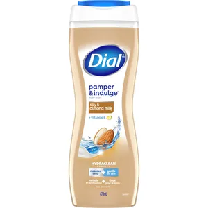 Dial Body Wash with Soy & Almond Milk - Gentle Cleanser, Moisturizing, Vegan, 16 fl oz