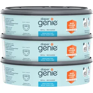 Diaper Genie Unscented Round Refill 3-Pack 