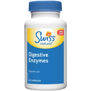 Digestive Enzymes - Natural Aid for Digesting Proteins - 297mg Enzyme Blend Capsules