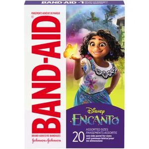 Disney's Encanto Band-Aid Brand Adhesive Bandages, 20-Count, Assorted Sizes for Kids & Toddlers