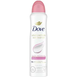 Dove Advanced Care Dry Spray Antiperspirant Deodorant for Women - Powder Soft Scent, 72-Hour Protection