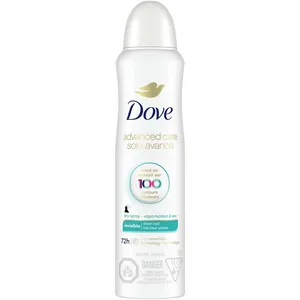 Dove Advanced Care Invisible Dry Spray Antiperspirant for Women, Sheer Cool Scent, 72-Hour Protection