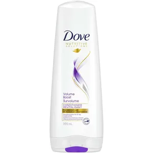 Dove Damage Therapy Conditioner for Flat Hair, Volume Boost, Thicker & Fuller Hair, 355 ml