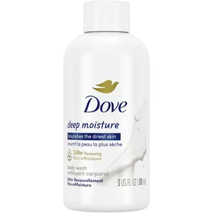 Dove Deep Moisture Body Wash 88 ml - Nourishing Cleanser for Soft, Smooth Skin, Vegan & Sulfate-Free