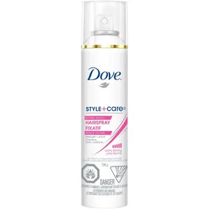 Dove Hairspray Extra Hold 198 GR for Smooth, Shiny Hair - Anti-Frizz, Fast-Drying Formula