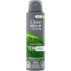 Dove Men+Care Extra Fresh Dry Spray Antiperspirant 107g - 48-Hour Odour Protection, Alcohol-Free