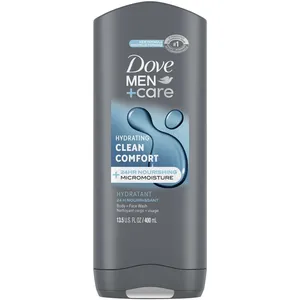 Dove Men+Care Hydrating Body + Face Wash Clean Comfort 400ml with MicroMoisture Technology