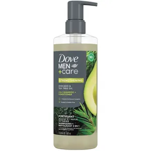 Dove Men+Care Strengthening 2-in-1 Shampoo + Conditioner with Avocado & Tea Tree Oil