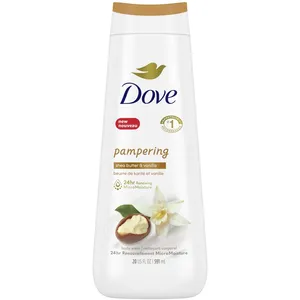 Dove Pampering Body Wash with Shea Butter & Vanilla for Soft, Smooth Skin, 24hr Hydration