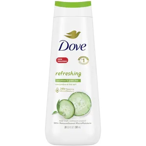 Dove Refreshing Body Wash Cucumber & Green Tea for Soft Skin, 24HR Renewing MicroMoisture