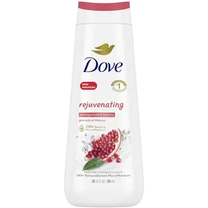 Dove Rejuvenating Body Wash Pomegranate & Hibiscus for Nourished, Healthy Skin, 24HR MicroMoisture