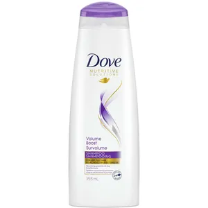 Dove Volume Boost Shampoo for Flat Hair, 355 ml - Thicker, Fuller Hair with Nutritive Serum