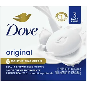 Dove White Beauty Bar for Healthy Skin - 106g, 3 Count 