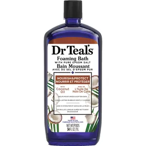 Dr Teal's Coconut Oil Foaming Bath with Pure Epsom Salt - Relaxing Spa Experience