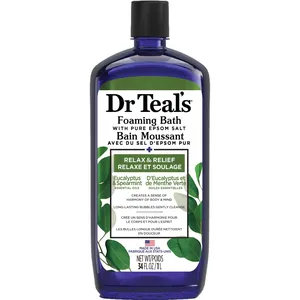 Dr Teal's Eucalyptus & Spearmint Foaming Bath - Relaxing Spa Experience with Essential Oils