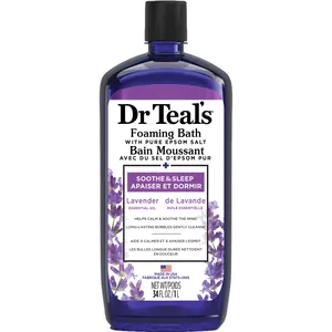 Dr Teal's Lavender Foaming Bath with Pure Epsom Salt - Relaxing Spa Experience, Nourishing Skin