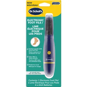 Dr. Scholl's Electronic Foot File - Gentle Exfoliation for Hard Skin, Perfect for Travel