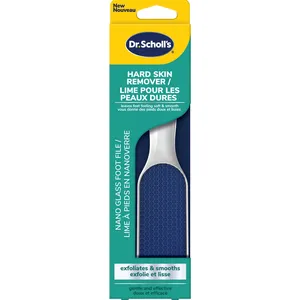 Dr. Scholl's Nano Glass Foot File for Hard Skin Removal - Gentle Exfoliation, Waterproof & Easy to Clean