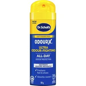 Dr. Scholl's Odour-X Deodorant Powder Spray 133g for Foot Odour & Sweat Relief