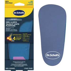 Dr. Scholl’s Pain Relief Orthotics for Heel Pain, Men's Sizes 8-12, Plantar Fasciitis Relief