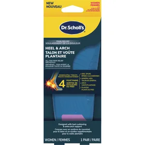 Dr. Schollâ€™s Pain Relief Orthotics for Heel Pain, Women's Sizes 5-12, Heel Spurs & Plantar Fasciitis
