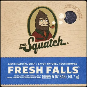 Dr. Squatch Fresh Falls Bar Soap - Refreshing Citrus Scent for Clean and Invigorated Skin