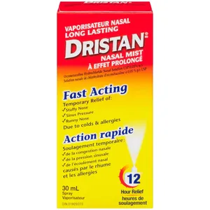 Dristan Nasal Mist Spray 30 ml - Long Lasting Relief for Stuffy, Runny Nose & Sinus Pressure