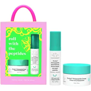 Drunk Elephant Anytime, Anyface Travel-Size Duo - Exfoliating Serum & Peptide Moisturizer