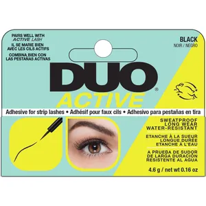 Duo Active Brush On Black - Sweat-proof, Water-resistant Adhesive for Fitness & Long-lasting Wear