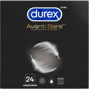Durex Avanti Bare Ultra Thin Condoms - Ultra Thin Lubricated for Higher Sensitivity Feel