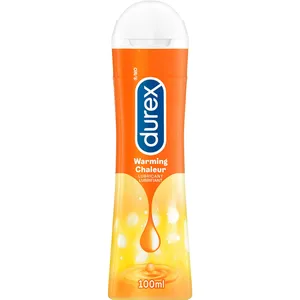 Durex Play Warming Intimate Lubricant 100ml - Silky Water-Based Lube for Thrilling Sensations