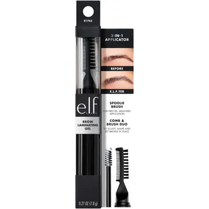 E.L.F. Brow Laminating Gel - White, Clear-Drying Formula for Strong Hold, Water-Resistant & Vegan