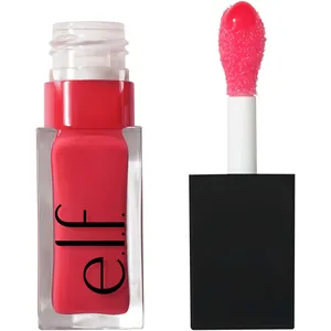 E.L.F. Cosmetics Glow Reviver Lip Oil - Honey Talks - Non-Sticky Hydrating Gloss with Minty Scent