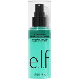 E.L.F. Power Grip Setting Spray - Clear, Bi-Phase Makeup Setter with Aloe & Hyaluronic Acid