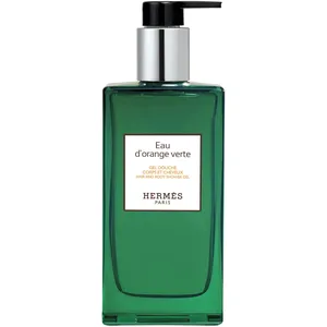 Eau d'Orange Verte Hair & Body Shower Gel - Fresh Orange & Mint, Eco-Friendly 200ml Refillable Bottle
