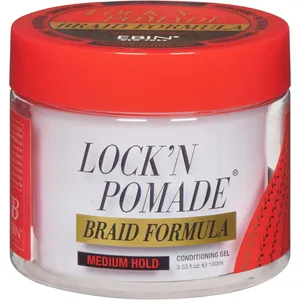 Ebin Lock N Pomade Medium Hold - Braid Formula for All Hair Textures, High Shine, No Residue