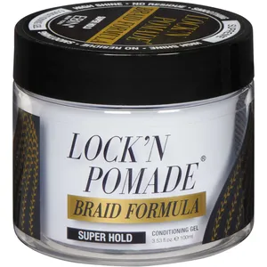 Ebin Lock N Pomade Super Hold Braid Formula for All Hair Textures - High Shine, No Residue